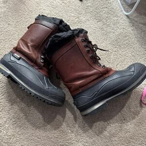 Baffin Insulated Winter Heavy Duty Snow Boots Men's Size 13 Leather & Rubber